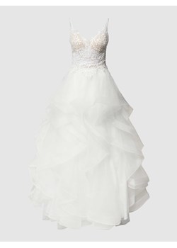 Suknia ślubna z detalami z koronki ze sklepu Peek&Cloppenburg  w kategorii Sukienki - zdjęcie 168296567