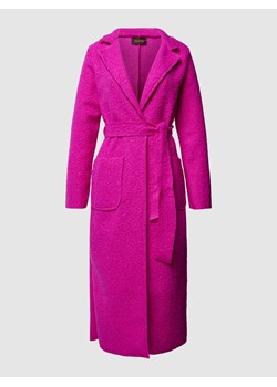 Płaszcz z wiązanym paskiem ze sklepu Peek&Cloppenburg  w kategorii Płaszcze damskie - zdjęcie 168296799