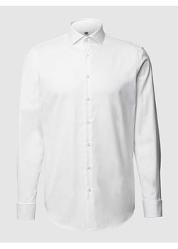 Koszula biznesowa o kroju regular fit z diagonalu ze sklepu Peek&Cloppenburg  w kategorii Koszule męskie - zdjęcie 168297937