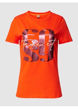 T-shirt z nadrukiem ze sloganem ze sklepu Peek&Cloppenburg  w kategorii Bluzki damskie - zdjęcie 168298638