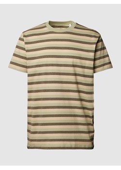 T-shirt z wiskozy ze wzorem w paski ze sklepu Peek&Cloppenburg  w kategorii T-shirty męskie - zdjęcie 168298737