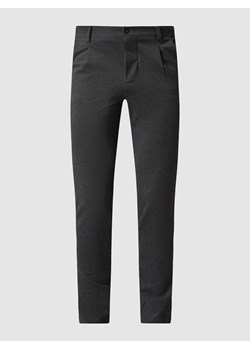 Spodnie z zakładkami w pasie z dżerseju ze sklepu Peek&Cloppenburg  w kategorii Spodnie męskie - zdjęcie 168299589