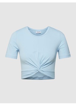T-shirt krótki z wiązanym detalem ze sklepu Peek&Cloppenburg  w kategorii Bluzki damskie - zdjęcie 168299927