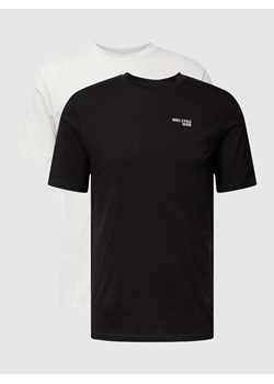 T-shirt o kroju regular fit z nadrukiem z logo w zestawie 2 szt. ze sklepu Peek&Cloppenburg  w kategorii Podkoszulki męskie - zdjęcie 168299936