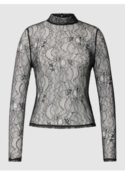 Bluzka z długim rękawem z przezroczystego materiału model ‘SILA’ ze sklepu Peek&Cloppenburg  w kategorii Bluzki damskie - zdjęcie 168299986