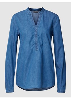 Bluzka jeansowa z dekoltem w serek ze sklepu Peek&Cloppenburg  w kategorii Bluzki damskie - zdjęcie 168300547