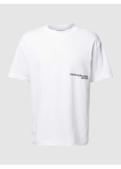 T-shirt z nadrukiem z logo model ‘SPRAY’ ze sklepu Peek&Cloppenburg  w kategorii T-shirty męskie - zdjęcie 168300987