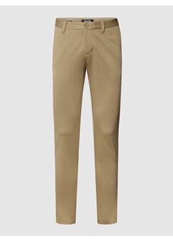 Spodnie materiałowe z detalem z logo model ‘MARK’ ze sklepu Peek&Cloppenburg  w kategorii Spodnie męskie - zdjęcie 168301259