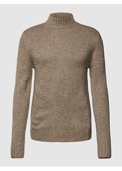 Sweter z dzianiny ze stójką model ‘NOLAN’ ze sklepu Peek&Cloppenburg  w kategorii Swetry męskie - zdjęcie 168301329