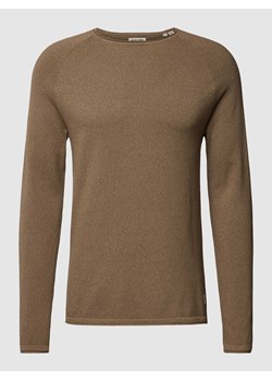 Sweter z dzianiny z okrągłym dekoltem model ‘EHILL’ ze sklepu Peek&Cloppenburg  w kategorii Swetry męskie - zdjęcie 168301335