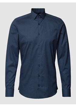 Koszula biznesowa o kroju regular fit z wzorem na całej powierzchni model ‘Modern’ ze sklepu Peek&Cloppenburg  w kategorii Koszule męskie - zdjęcie 168301817