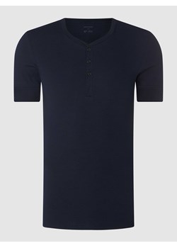 Koszulka serafino z prążkowaną fakturą ze sklepu Peek&Cloppenburg  w kategorii Bluzy męskie - zdjęcie 168302008
