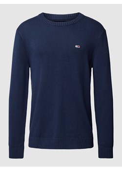 Sweter z dzianiny z wyhaftowanym logo ze sklepu Peek&Cloppenburg  w kategorii Swetry męskie - zdjęcie 168302396