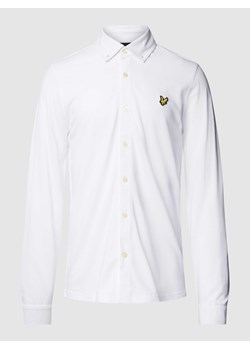 Koszula casualowa o kroju slim fit z wyhaftowanym logo ze sklepu Peek&Cloppenburg  w kategorii Koszule męskie - zdjęcie 168302705