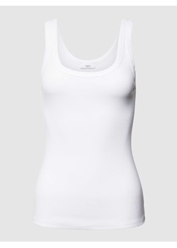 Top w jednolitym kolorze z efektem prążkowania ze sklepu Peek&Cloppenburg  w kategorii Bluzki damskie - zdjęcie 168303338