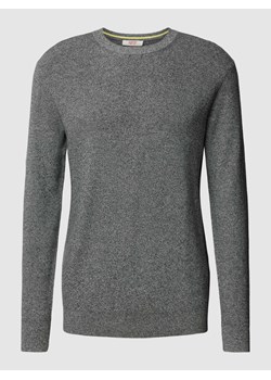 Sweter z dzianiny z prążkowanymi wykończeniami ze sklepu Peek&Cloppenburg  w kategorii Swetry męskie - zdjęcie 168303578