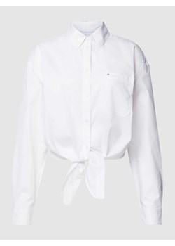 Bluzka z wiązanym dołem ze sklepu Peek&Cloppenburg  w kategorii Koszule damskie - zdjęcie 168303798