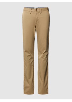 Chinosy o kroju slim fit z wpuszczanymi kieszeniami model ‘TWILL’ ze sklepu Peek&Cloppenburg  w kategorii Spodnie męskie - zdjęcie 168303955