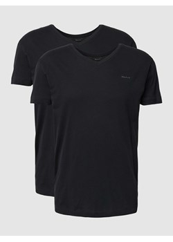 T-shirt z nadrukiem z logo w zestawie 2 szt. ze sklepu Peek&Cloppenburg  w kategorii Podkoszulki męskie - zdjęcie 168304036