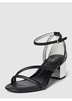 Sandały skórzane na słupku model ‘PORTER’ ze sklepu Peek&Cloppenburg  w kategorii Sandały damskie - zdjęcie 168305005