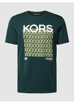 T-shirt z nadrukowanym motywem i logo model ‘LATTICE KORS’ ze sklepu Peek&Cloppenburg  w kategorii T-shirty męskie - zdjęcie 168305277