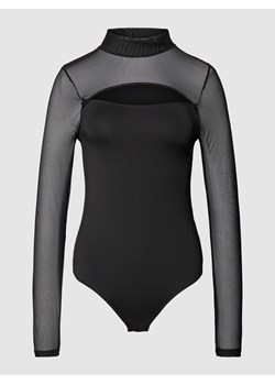 Bluzka z długim rękawem i siateczką model ‘MESH’ ze sklepu Peek&Cloppenburg  w kategorii Bluzki damskie - zdjęcie 168305425