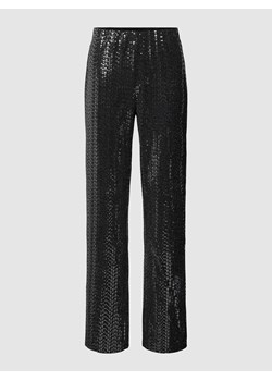 Spodnie z cekinowym obszyciem model ‘SIDDY’ ze sklepu Peek&Cloppenburg  w kategorii Spodnie damskie - zdjęcie 168305426