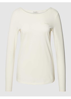 Bluzka z bawełny z długim rękawem i detalem z logo ze sklepu Peek&Cloppenburg  w kategorii Bluzki damskie - zdjęcie 168306399