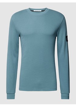 Bluzka z długim rękawem i naszywką z logo ze sklepu Peek&Cloppenburg  w kategorii Swetry męskie - zdjęcie 168306785