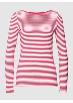 Bluzka z długim rękawem,wzorem w paski i dekoltem w łódkę ze sklepu Peek&Cloppenburg  w kategorii Bluzki damskie - zdjęcie 168307117