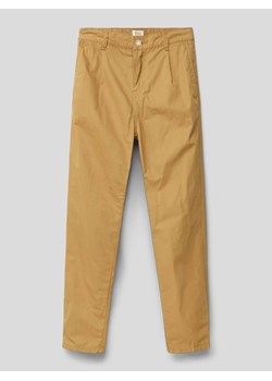 Spodnie materiałowe o kroju loose tapered fit z kieszenią z tyłu model ‘Peache’ ze sklepu Peek&Cloppenburg  w kategorii Spodnie chłopięce - zdjęcie 168307158