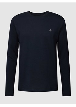 Bluzka z długim rękawem z bawełny z nadrukiem z logo ze sklepu Peek&Cloppenburg  w kategorii T-shirty męskie - zdjęcie 168307376