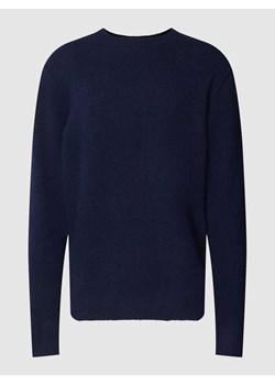 Sweter z dzianiny z prążkowanymi wykończeniami ze sklepu Peek&Cloppenburg  w kategorii Swetry męskie - zdjęcie 168307816