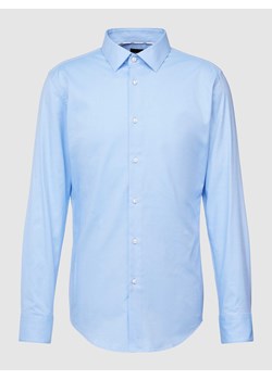 Koszula biznesowa o kroju slim fit z kołnierzykiem typu kent model ‘HANK’ ze sklepu Peek&Cloppenburg  w kategorii Koszule męskie - zdjęcie 168307868