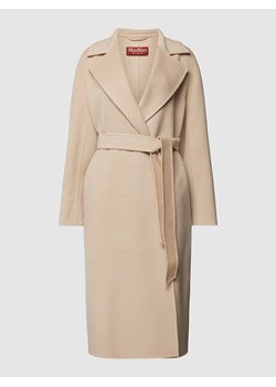 Płaszcz z wiązanym paskiem model ‘RAPIDO’ ze sklepu Peek&Cloppenburg  w kategorii Płaszcze damskie - zdjęcie 168307928