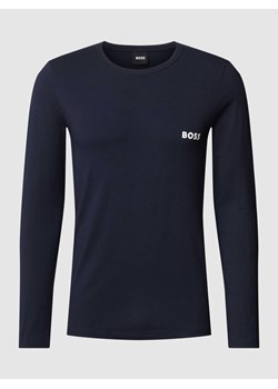 Bluzka z długim rękawem i wyhaftowanym logo model ‘Infinity’ ze sklepu Peek&Cloppenburg  w kategorii T-shirty męskie - zdjęcie 168308318