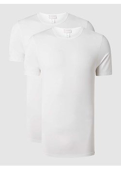 T-shirt z detalem z logo w zestawie 2 szt. model ‘Cotton Essentials’ ze sklepu Peek&Cloppenburg  w kategorii Podkoszulki męskie - zdjęcie 168308678