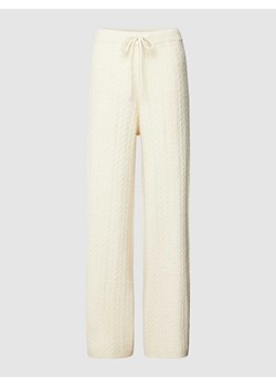 Spodnie ze ściegiem warkoczowym ze sklepu Peek&Cloppenburg  w kategorii Spodnie damskie - zdjęcie 168308836
