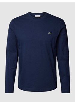 Bluzka o kroju regular fit w jednolitym kolorze z długim rękawem i wyhaftowanym logo ze sklepu Peek&Cloppenburg  w kategorii T-shirty męskie - zdjęcie 168308846