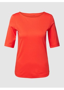 T-shirt z bawełny z dekoltem w łódkę ze sklepu Peek&Cloppenburg  w kategorii Bluzki damskie - zdjęcie 168308915