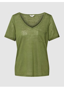 T-shirt z kieszenią na piersi model ‘TESSI’ ze sklepu Peek&Cloppenburg  w kategorii Bluzki damskie - zdjęcie 168308977