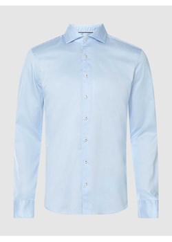 Koszula biznesowa o kroju slim fit z diagonalu ze sklepu Peek&Cloppenburg  w kategorii Koszule męskie - zdjęcie 168309097