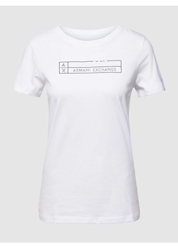 T-shirt z nadrukiem z logo i wyhaftowanym logo ze sklepu Peek&Cloppenburg  w kategorii Bluzki damskie - zdjęcie 168309156