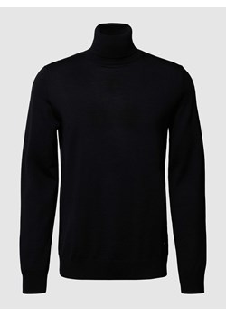 Sweter z wywijanym kołnierzem z wełny merino model ‘Donte’ ze sklepu Peek&Cloppenburg  w kategorii Swetry męskie - zdjęcie 168309179