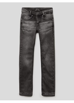 Jeansy z naszywką z logo model ‘Nos’ ze sklepu Peek&Cloppenburg  w kategorii Spodnie chłopięce - zdjęcie 168309307