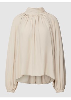 Bluzka z dodatkiem jedwabiu i bufiastymi rękawami model ‘DUMONDA’ ze sklepu Peek&Cloppenburg  w kategorii Bluzki damskie - zdjęcie 168310127