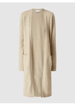 Długi kardigan z prążkowanymi wykończeniami model ‘VIRIL’ ze sklepu Peek&Cloppenburg  w kategorii Swetry damskie - zdjęcie 168310175