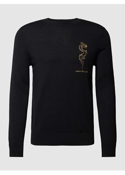 Bluzka z długim rękawem z wyhaftowanym logo ze sklepu Peek&Cloppenburg  w kategorii Bluzki damskie - zdjęcie 168310558