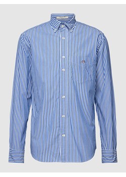 Koszula casualowa o kroju regular fit ze wzorem w paski model ‘POPLIN’ ze sklepu Peek&Cloppenburg  w kategorii Koszule męskie - zdjęcie 168311417