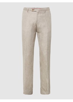 Spodnie z fakturowanym wzorem model ‘Paco’ ze sklepu Peek&Cloppenburg  w kategorii Spodnie męskie - zdjęcie 168311845